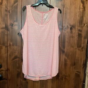 Terra & Sky Pink Striped Tank Top